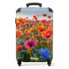 Veld met kleurrijke klaprozen NBS - Handbagage koffer - Unisex middel -productfoto_recht