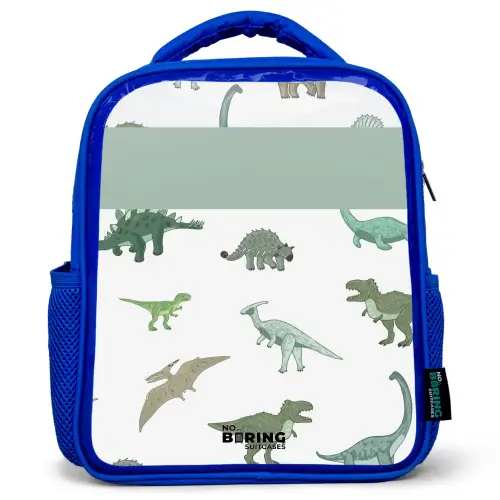 Dino Dynastie Kinderrugzak - Blauw middel -3d