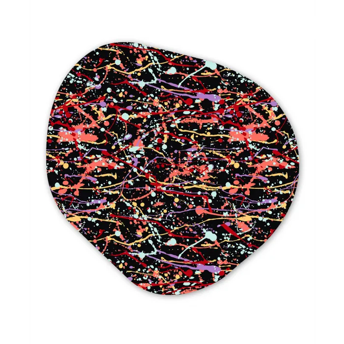 Spat - Abstract - Waterverf - Zacht Wandcirkel Organisch Forex 3mm klein 629 -3d