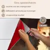 Kat - Geschilderd - Artistiek - Wit keuken achterwand spatscherm klein -spatscherm_NL