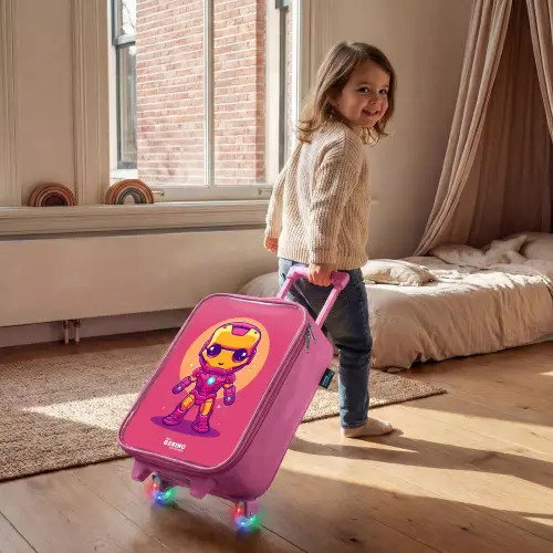 Roze ranger Kinderkoffer - Roze klein -sfeer1