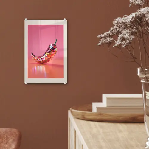Disco - Peper - Roze plexiglas 5mm klein -sfeer5