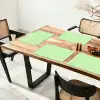 Groen - Pastel - Stippen Placemat vinyl groot -zzsfeer4_Kitchenyeah-website