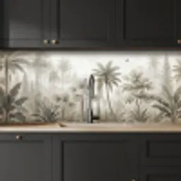 Jungle - Palmbomen - Natuur keuken achterwand 2 middel -sfeer1
