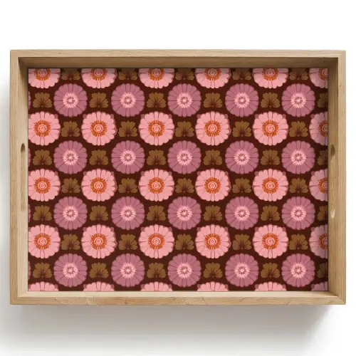 Retro - Madelief - Roze Dienblad Rechthoek middel 911 -z3d_shopping