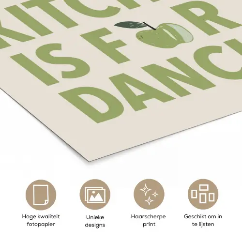 Quote - Appel - Illustratie poster papier klein -closeup_NL