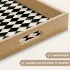 Klassiek - Patroon - Zwart Dienblad Rechthoek middel 911 -USP_HandgreepNL