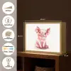 Varken - Roze - Baby dier - Boerderij dieren Light Box met batterij (Wandlamp kind) middel -USP_websiteoverzichtNL