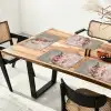 Bloem - Leeuwenbek - Roze - Stengel Placemat vinyl groot -zzsfeer4_Kitchenyeah-website