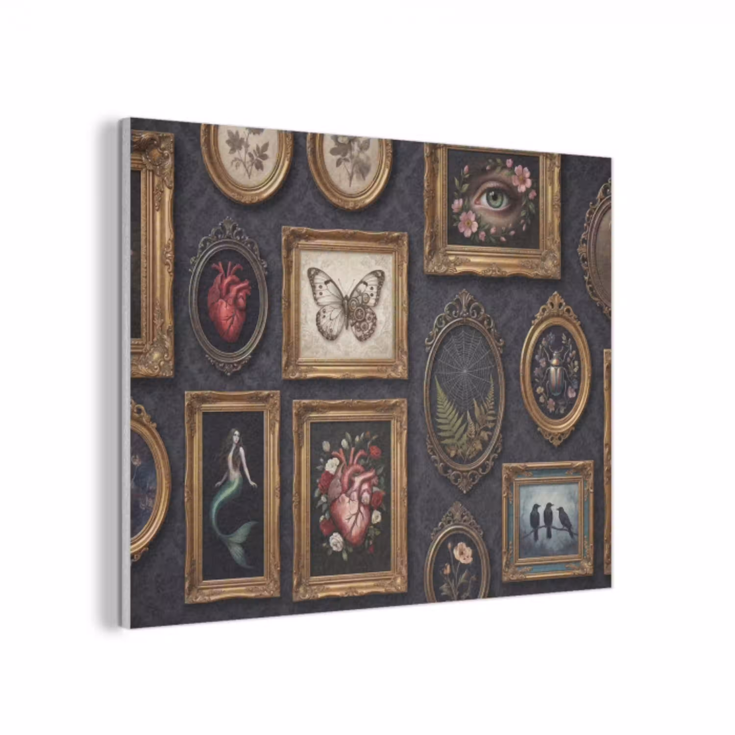 Kunst - Collectie - Vintage - Klassiek - Donker PET vilt klein -3d