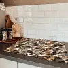 Camouflage - Patroon - Beige - Bruin Inductie beschermer vinyl 3mm klein 276 -sfeer3