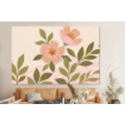 Grafisch - Bloemen - Roze forex 5mm xxl -bovenbank
