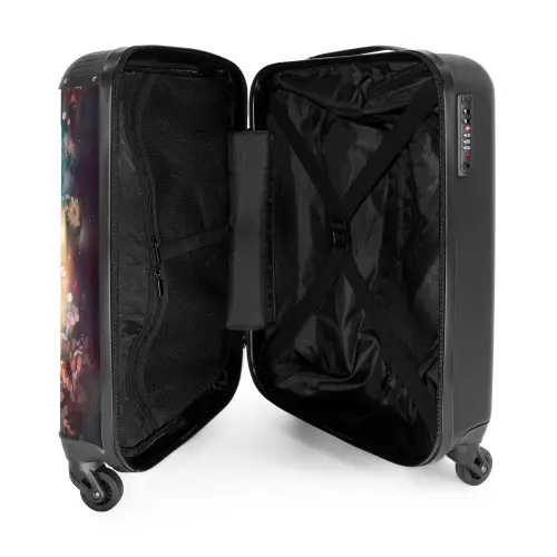 Vlindermerrie Koffer - NBS - Handbagage middel -binnenkant