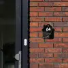 Marmer - Modern Naambord Huisje klein -sfeer2