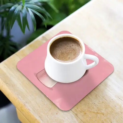 Roze - Mokkapot - Illustratie - Koffie onderzetter kurk middel -sfeer5