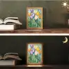 Mozaïek - Veld - Tulpen - Kleurrijk Light Box met kabel (Tafellamp) klein -sfeer3