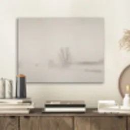 Boom - Mist - Sneeuw - Winter - Minimalistisch PET vilt klein -sfeer1