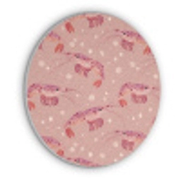 Garnalen - Stippen - Roze Akoestische PET Vilt - Rond klein 838 -3d