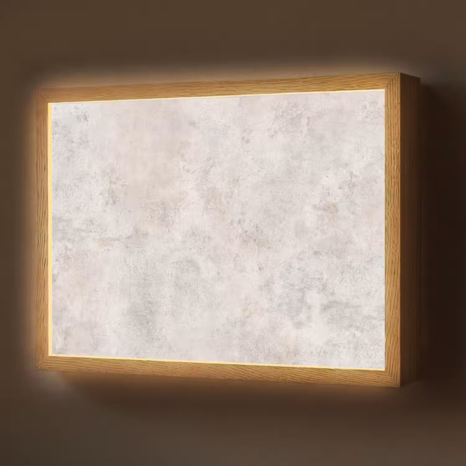 Lightbox - Wandlamp - Beton - Grijs - Wit
