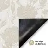 Bloemenpatroon - Silhouet - Wit Deurmat klein 898 -antislip_NL