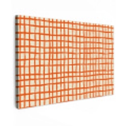 Patroon - Lijnen - Oranje canvas 2cm klein 34 -z3d