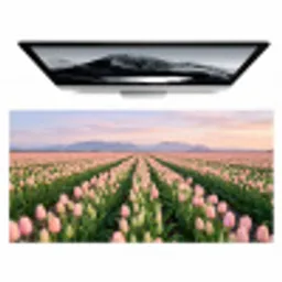 Tulpen - Landschap - Roze Muismat XXL klein -zzz3d