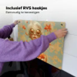 Goudvissen - Oranje - Vrouw - Blond Inductie beschemer met haakjes klein -ky-ophangen-nl
