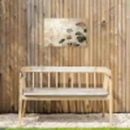 Bloemen - Japandi - Wabi sabi Tuinposter op houten frame 2 cm dik klein -sfeer4