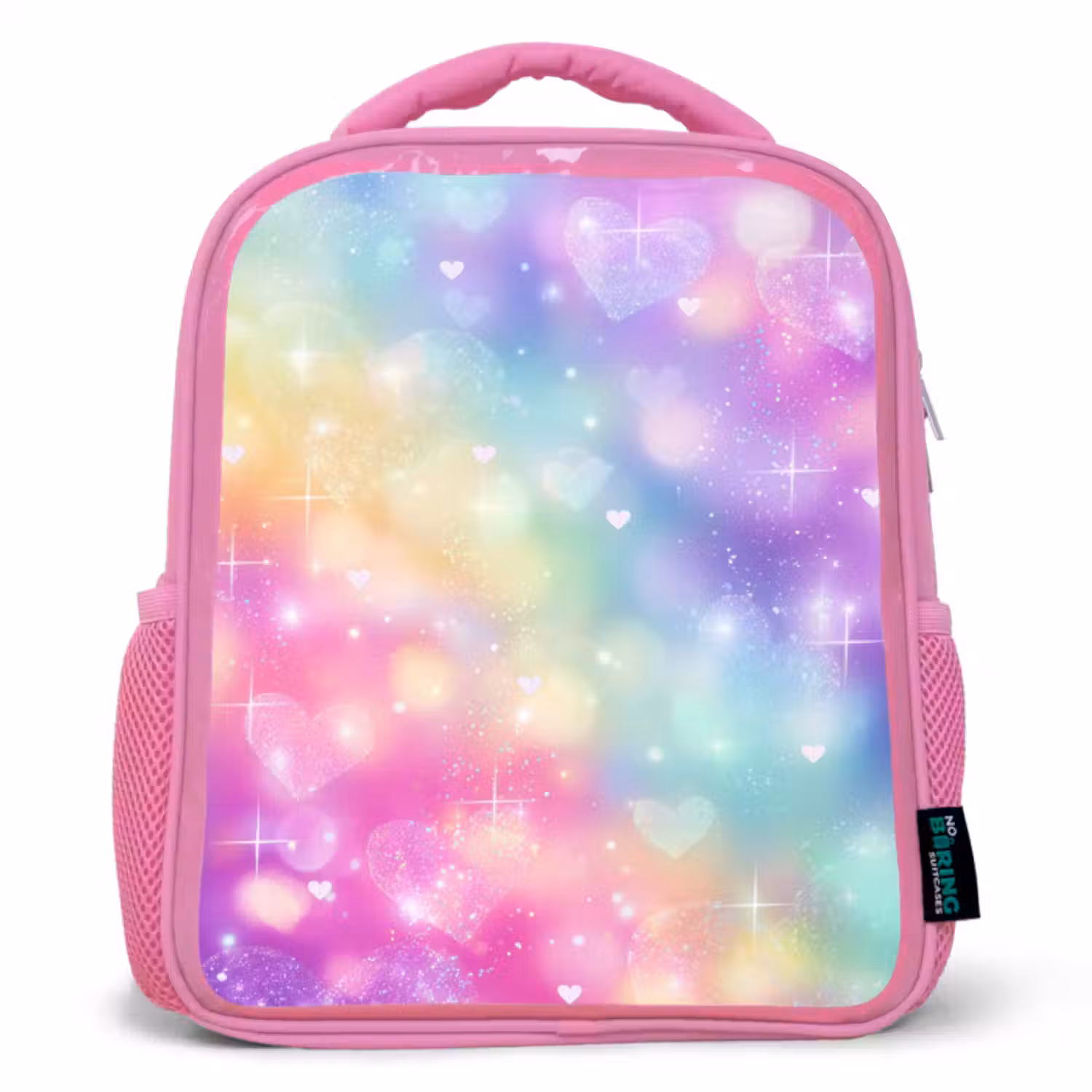 Rugzak kind - roze - Licht - Regenboog - Hartjes