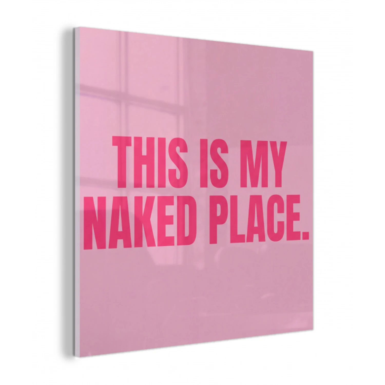 Tekst - Modern - Roze plexiglas 5mm klein -z3d