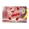 Aardbei - Taart- Eten - Roze Placemat vinyl groot -zzzproduct_Kitchenyeah-website