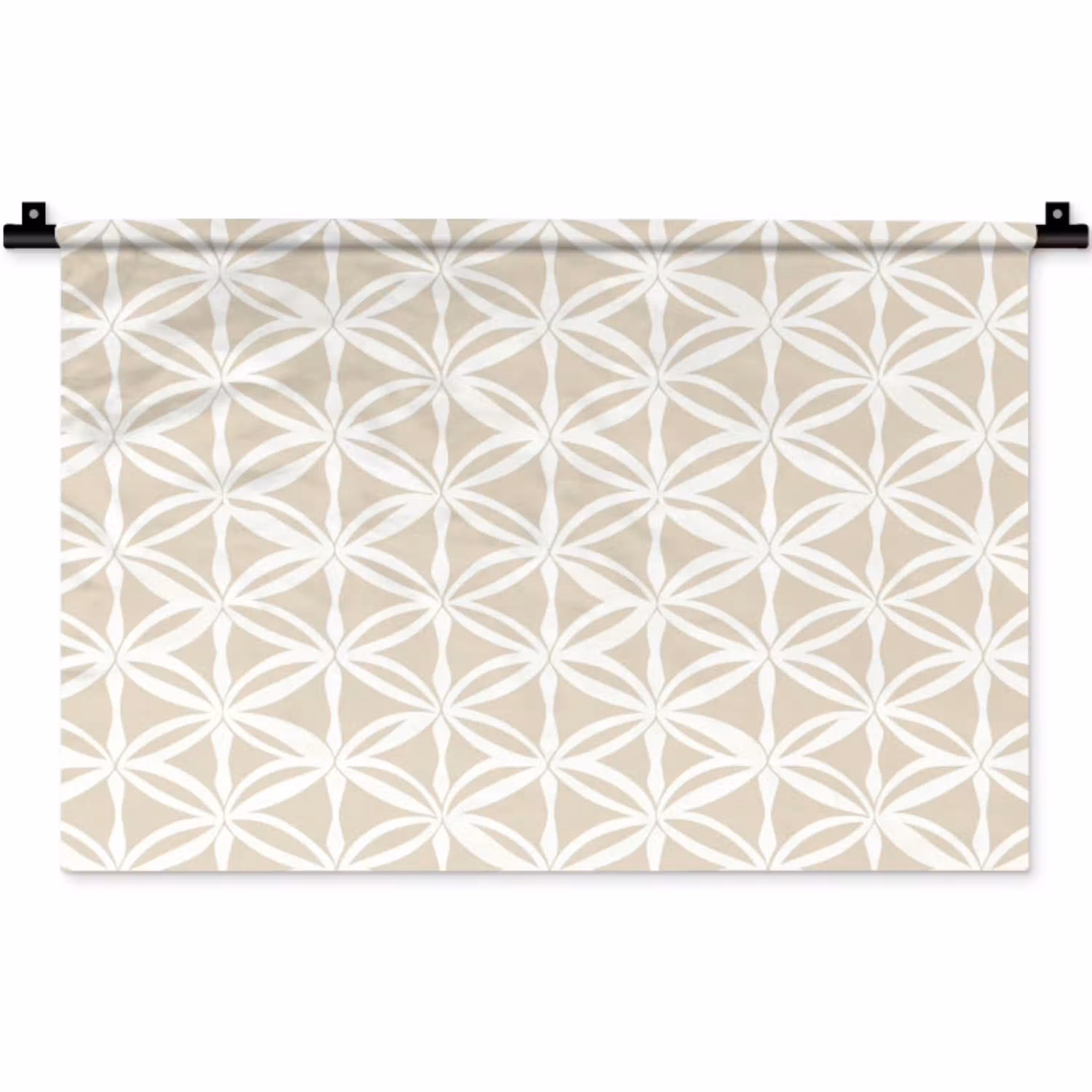 Motief - Modern - Beige Wandkleed katoen klein 269 -zz3d