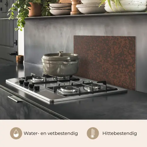 Donker - Bruin - Roest keuken achterwand spatscherm klein 900 -usp_NL