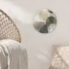 Minimalistisch - Cirkels - Penseelstreken - Beige Akoestische PET Vilt - Rond klein -sfeer4