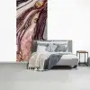 Marmer - Roze - Goud - Glitter - Marmerlook fotobehang vinyl groot -slaapkamer