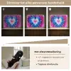 Hartvormig - Tie dye - Paars Light Box met batterij (Wandlamp kind) middel -USP_dimbaarNL