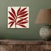 Tak - Bladeren - Rood aluminium wit klein -sfeer2