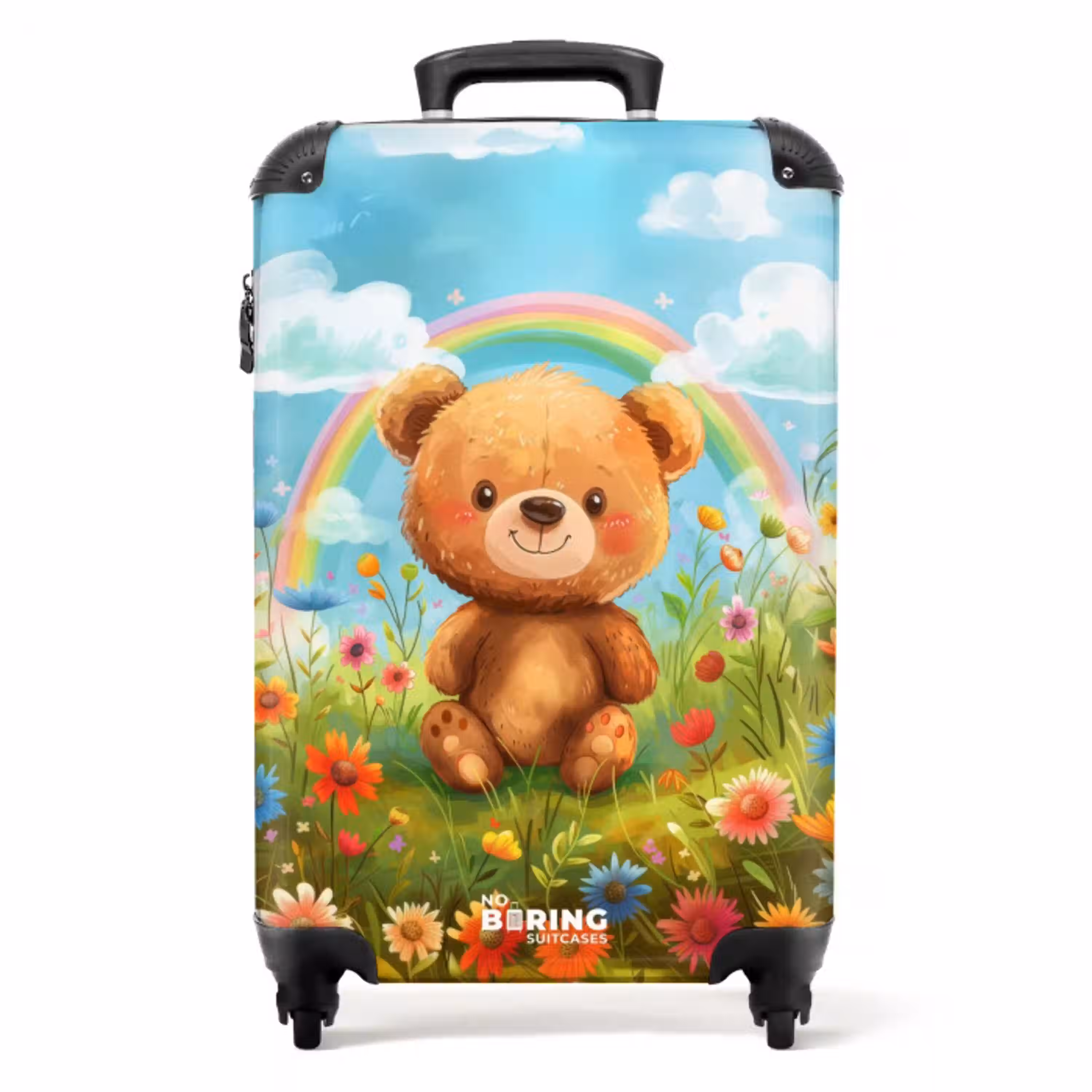 theodoor-teddybeer NBS - Handbagage koffer - Unisex middel -productfoto_recht