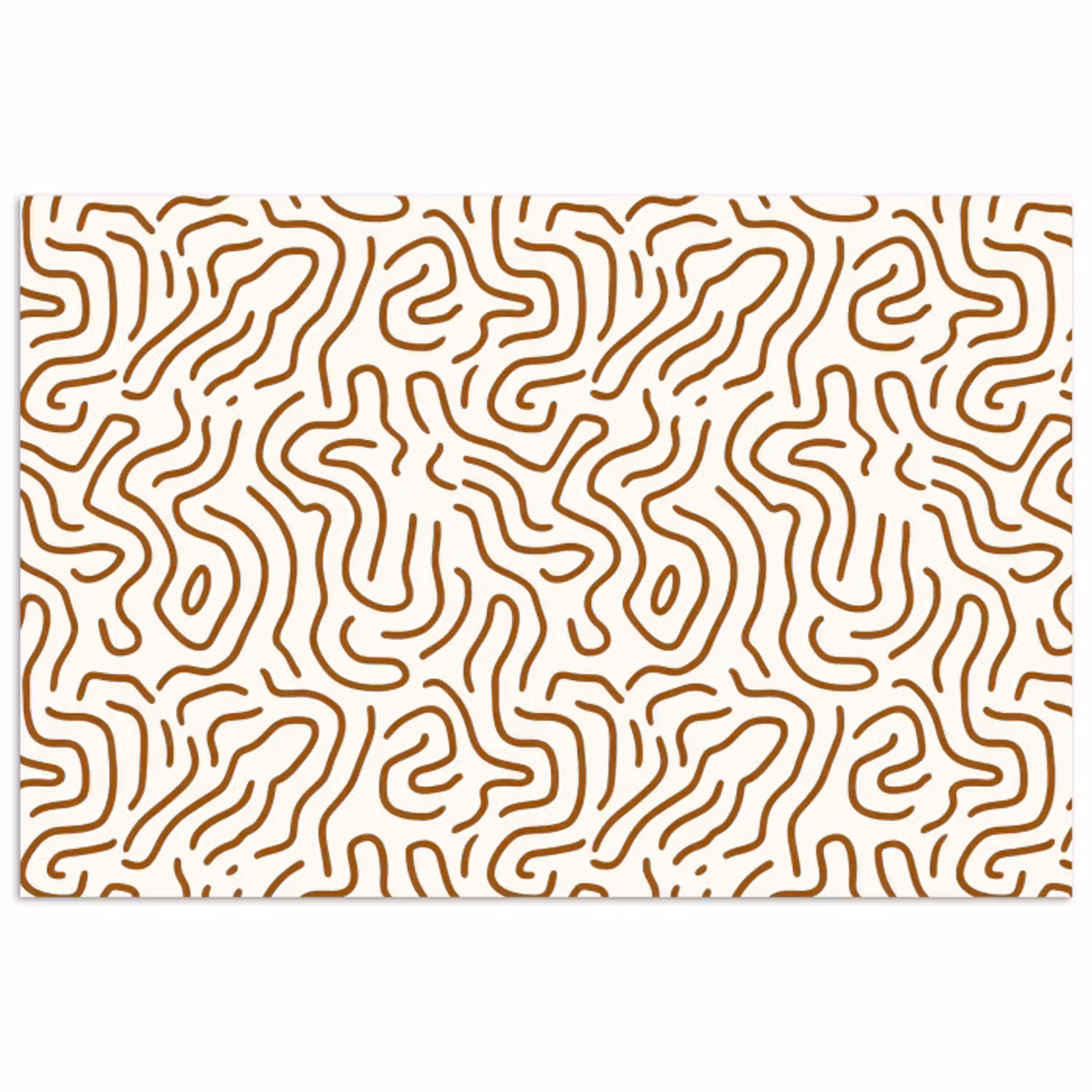 Minimalistisch - Patroon - Terracotta poster papier klein 62 -3d