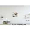Contourlijnen - Abstracte landschap textielposter latten blank klein -kinderkamer