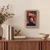 Vrouw - Donuts - Kleurrijk Light Box met kabel (Tafellamp) klein -sfeer2