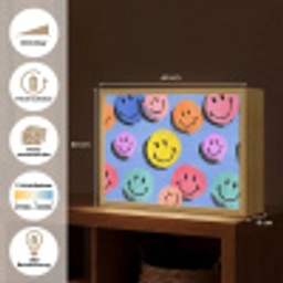 Smileys - Kleurrijk Light Box met batterij (Wandlamp kind) middel -USP_websiteoverzichtDE