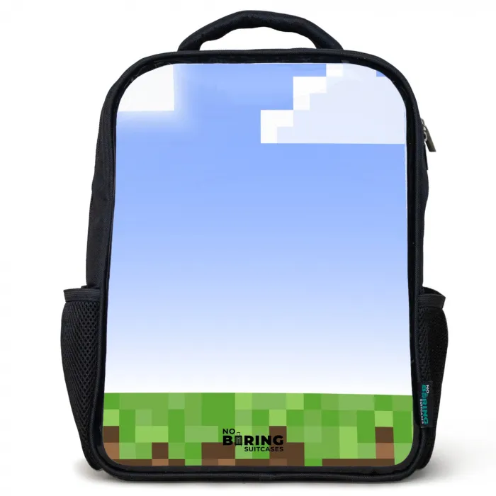 Pixel wereld Rugzak - Zwart middel -3d