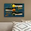Specerijen - Lepel - Kruiden - Bruin - Geel - Groen canvas 2cm klein -sfeer3