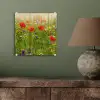 Lente - Bloemen - Rood - Klaproos - Gras - Groen plexiglas 5mm klein -sfeer3