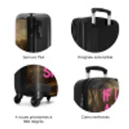Klassiek - Humor - Roze NBS - Handbagage koffer - Volwassenen Unisex middel zzzzzzzbolletjes_FR