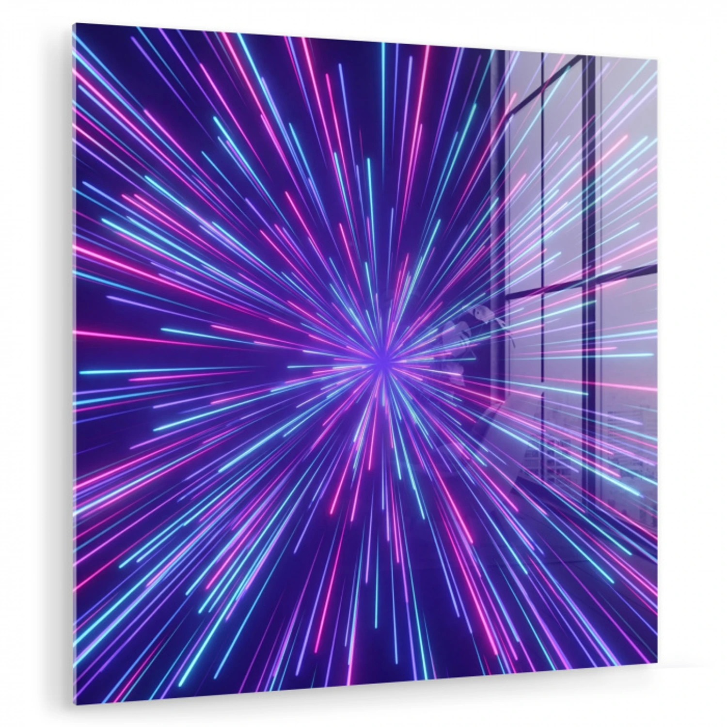 Dynamisch - Ruimte - Kleurrijk plexiglas 5mm klein -zzzproduct_nieuw