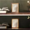 Veer - Minimalistisch - Roze Light Box met kabel (Tafellamp) klein -sfeer3