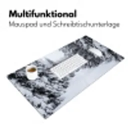 Bos - Winter - Sneeuw - Pad - Natuur Muismat XXL klein -ysfeer4_duits