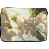 Bloesems - Wit - Zonnestralen -  Bloemblaadjes laptophoes neopreen klein -zkaufland3dotto
